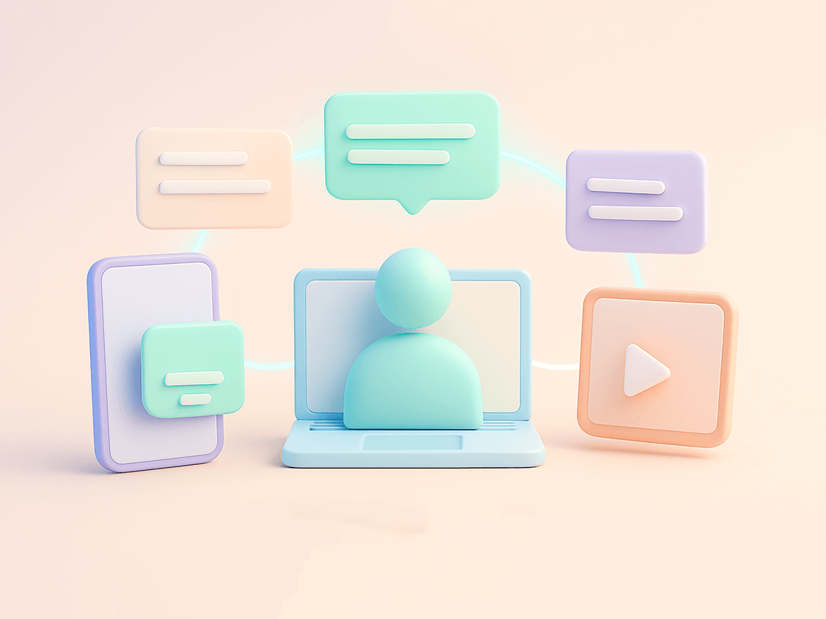 Remarketing campaign engaging past visitors through ads on multiple digital platforms.